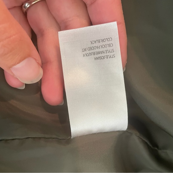 Nomad Josiah Quilted Puffer Jacket Zip Up Size M Black Olive - Picture 3 of 5